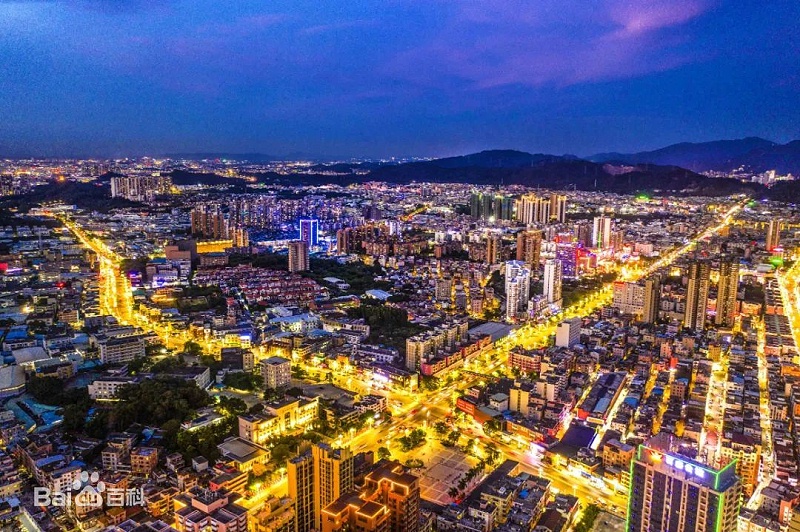 東莞市黃江鎮夜景